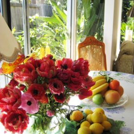 Flowers and fruit
