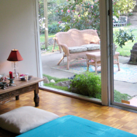 Studio looking to the garden